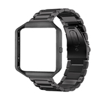 Ficha técnica e caractérísticas do produto Aço inoxidável Watch Band Pulseira clássico da banda de pulso de aço inoxidável Quadro elegante alça para o Fitbit chama relógio inteligente