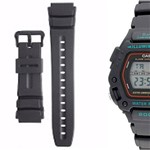 Pulseira Compatível para Relógio Cassio Dw 290 de Silicone Preta