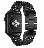 Pulseira de Relógio de Aço Inoxidável para Apple Watch 42mm (Preto)