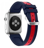 Ficha técnica e caractérísticas do produto Pulseira de Silicone P/ Apple Watch 38mm - Listra Vermelha - Jetech