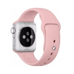 Ficha técnica e caractérísticas do produto Pulseira de Silicone para Apple Watch 42mm e 44mm - Areia Rosa