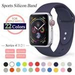 Ficha técnica e caractérísticas do produto Pulseira de Silicone para Apple Watch 38MM e 42MM / Color 1 / 38mm Or 40MM M L