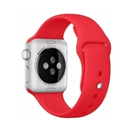 Ficha técnica e caractérísticas do produto Pulseira de Silicone para Apple Watch de 38mm e 40mm - Vermelha