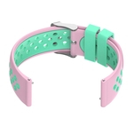 Ficha técnica e caractérísticas do produto Pulseira de silicone para Fitbit Versa2 Smart Watch substituição rosa + verde