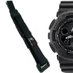 Ficha técnica e caractérísticas do produto Pulseira em Nylon Compatível com Casio Ga100 Preta - Oficina dos Relógios