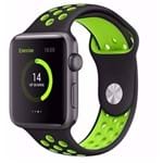 Ficha técnica e caractérísticas do produto Pulseira Esportiva para Apple Watch 42Mm Series 1 ou 2 M/l Preta com V...