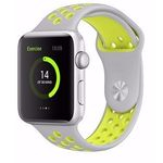 Ficha técnica e caractérísticas do produto Pulseira esportiva para Apple Watch 38/40mm - Cinza com fluorescente