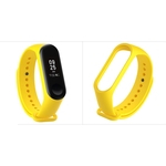 Ficha técnica e caractérísticas do produto Pulseira extra amarelo de silicone para xiaomi mi band 3