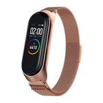 Ficha técnica e caractérísticas do produto Pulseira Extra Para Xiaomi Mi Band 4 - Aço Inox Metal - Rose Gold