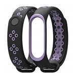 Ficha técnica e caractérísticas do produto Pulseira Extra para XIAOMI MI BAND 3 (Preto com Roxo)