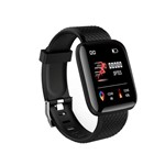 Ficha técnica e caractérísticas do produto Pulseira Inteligente Fitness Prova Dágua Smartband Preto - Chycet