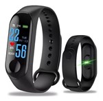 Pulseira Inteligente Smartband M3 Monitor Cardíaco Relógio - Imports