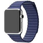 Pulseira Kopeck Magnética Couro Azul Apple Watch 42 e 44mm Série 1 2 3 4