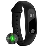 Ficha técnica e caractérísticas do produto Pulseira M2 Smartband Bluetooth Fitness Monitor Frequência Cardíaca Pedômetro IP67 - Bcs