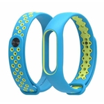 Pulseira Mijobs para Mi Band 2 de 2 cores - Azul e Amarelo