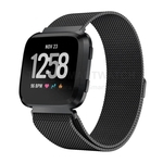 Ficha técnica e caractérísticas do produto Pulseira Milanese Loop de Aço Inox Preto para Relógio Fitbit Versa