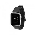 Pulseira para Apple Watch 42mm 44mm Series 1 2 3 4 Case-Mate Couro Genuino Couro Verdadeiro Preto - Casemate