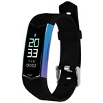 Pulseira para Atividades Físicas Ecopower EP-2752 - Preta/Azul