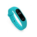 Ficha técnica e caractérísticas do produto Pulseira para Corrida Inteligente Xiaomi Mi Band 2 Azul com Medidor de Passos e Batimento Cardíaco