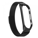 Pulseira Relógio Xiaomi MI BAND 3 Aço/metal Milanese - Preta - Imp