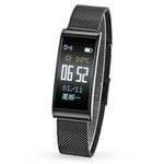 Ficha técnica e caractérísticas do produto Pulseira Smartband X3 Gps Pedômetro Monitor Cardíaco Fitness Bluetooth Metal Luxo - Preto