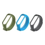 Ficha técnica e caractérísticas do produto Pulseiras Extra Xiaomi Mi Band 3 e 4 Em Silicone Kit Com 3