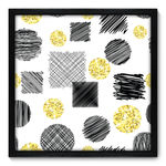 Ficha técnica e caractérísticas do produto Quadro Decorativo - Rabiscos - N7080 - 50cm x 50cm