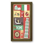 Ficha técnica e caractérísticas do produto Quadro Decorativo - Roma - 19cm X 34cm - 247