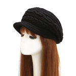 Ficha técnica e caractérísticas do produto TS Quente lã Cap malha Mulheres senhoras Beret Inverno Cap Ski Baggy Beanie Crochet Hat