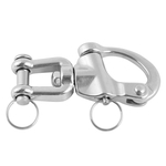 Ficha técnica e caractérísticas do produto Quick Release Swivel Eye snap Boat Manilha aço inoxidável Marinha Yacht Sailing (12 * 70 milímetros)