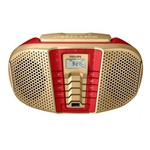 Ficha técnica e caractérísticas do produto Rádio Boombox Px3225ix/78 Cd, 1 Usb, Rádio Fm, Dourado/vermelho 5w Rms - Philips