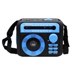 Rádio Portátil Cnn-r620 Am/fm/sw Mp3 USB Cartão Sd Pen Drive Azul Livstar