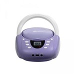 Ficha técnica e caractérísticas do produto Rádio Portátil Lenoxx BD-120 CD/MP3/FM/USB Lavanda/Branco