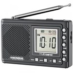 Rádio Portátil Mondial Multi Band 2 RP-04 Preto - 3V DC