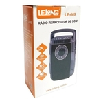 Rádio Portátil Recarregável AM/FM/USB/SD LE-669