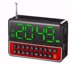 Ficha técnica e caractérísticas do produto Rádio Relógio Alarme Despertador Digital - 0050
