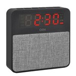 Rádio Relógio Bluetooth Oex Clock Speaker Wake Cs100 - Preto com Cinza