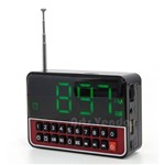 Rádio Relógio Despertador Alarme/ Radio Fm/ Usb /entrada P2