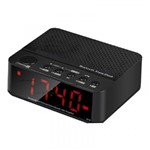 Rádio Relógio Digital de Mesa Lelong Le-671 Despertador