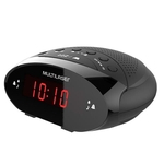 Radio Relógio Despertador Digital Fm 3w Soneca Timer Bateria Backup New Multilaser Sp352