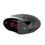 Rádio Relógio Digital Alarme 3W Rms Fm Multilaser Sp352