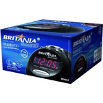 Rádio Relógio Digital Am/fm Bivolt com Despertador e Função Backup - Britânia Bs68