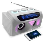 Ficha técnica e caractérísticas do produto Rádio Relógio Digital Bluetooth Sd Fm Usb Aux 65w Rms Branco - Xtrad