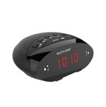 Ficha técnica e caractérísticas do produto Rádio Relógio Digital FM 3 W RMS Preto SP352-Multilaser