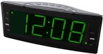 Rádio-Relógio Digital Naxa Am e Fm com Alarme e Saída USB para Carga - NRC-166
