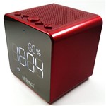 Ficha técnica e caractérísticas do produto Rádio Relógio FM Despertador Display Digital Bluetooth USB - Lelong Le-673 Vermelho