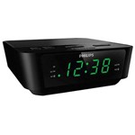 Rádio Relógio Philips Aj3116m/37 200mw com Fm/2 Alarmes Bivolt - Preto