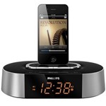 Rádio Relógio Philips AJ7030D/12 com Despertador, Dock Station para IPod/iPhone e Rádio FM – 6 W