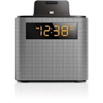 Rádio Relógio Philips Ajt-3300b - Fm - Bluetooth - Prata - Bi-volt