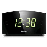 Radio Relogio Philips Fm Digital Aj3400 3 Despertador Alarme - Preto